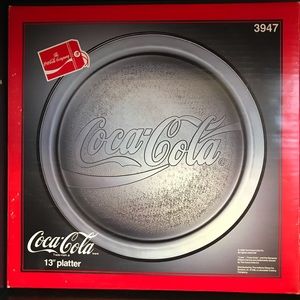 Coca-Cola glass platter